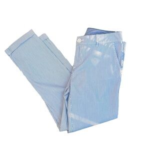 Tommy Hilfiger. Seersucker Pants. Cropped length. Size 4. Ankle à La Cheville.